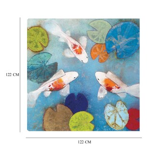 Foto 6 | Foto 6 | Cuadro Decorativo - Koi 2 - Aleah Koury  - Arte Animales - Impresión En Lienzo - Fine Art Tj