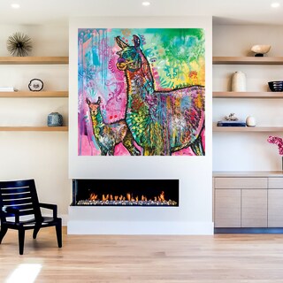 Foto 5 | Foto 5 | Cuadro Decorativo - Llama Psicodélico - Dean Russo - Arte Abstracto - Impresión En Lienzo - Fine Art Tj