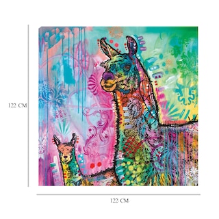 Foto 6 | Foto 6 | Cuadro Decorativo - Llama Psicodélico - Dean Russo - Arte Abstracto - Impresión En Lienzo - Fine Art Tj