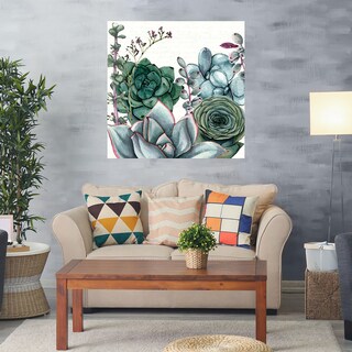 Foto 2 | Foto 2 | Cuadro Decorativo Fine Art TJ 'Jardín de Suculentas I' de Susan Jill 56 x 56 cm