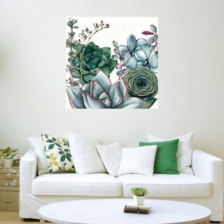 Foto 3 | Foto 3 | Cuadro Decorativo Fine Art TJ 'Jardín de Suculentas I' de Susan Jill 56 x 56 cm