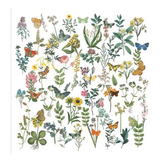 Foto 1 | Foto 1 | Cuadro Decorativo Fine Art Tj Flores Y Mariposas