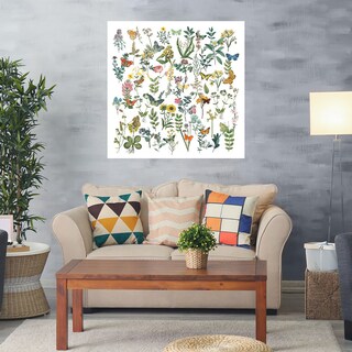 Foto 2 | Foto 2 | Cuadro Decorativo Fine Art Tj Flores Y Mariposas