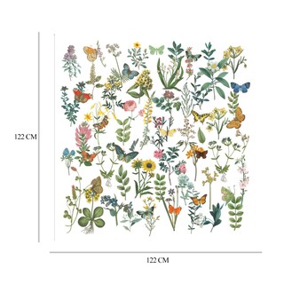 Foto 6 | Foto 6 | Cuadro Decorativo Fine Art Tj Flores Y Mariposas