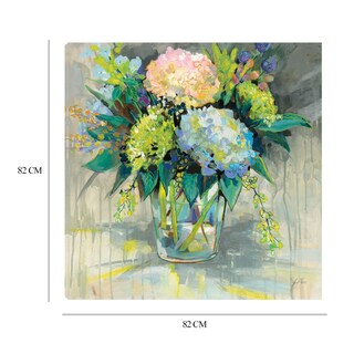 Foto 6 | Foto 6 | Cuadro Decorativo Fine Art TJ 'Hortensias del Jardín' de Jeanette Vertentes 82 x82 cm