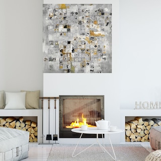 Foto 4 | Foto 4 | Cuadro Decorativo Fine Art Tj Metales Geométricos Jill Martin Arte Abstracto Impresión en Lienzo