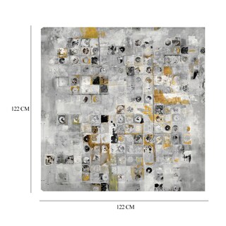 Foto 6 | Foto 6 | Cuadro Decorativo Fine Art Tj Metales Geométricos Jill Martin Arte Abstracto Impresión en Lienzo