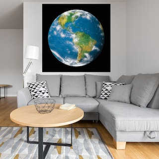 Foto 4 | Foto 4 | Cuadro Decorativo - Globo Terraqueo Ii - Contemporary Photography - Arte Moderno - Impresión En Lienzo - Fine Art Tj