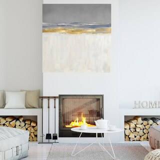 Foto 4 | Foto 4 | Cuadro Decorativo - Horizonte De Oro Y Plata I - Jake Messina - Arte Moderno - Impresión En Lienzo - Fine Art Tj