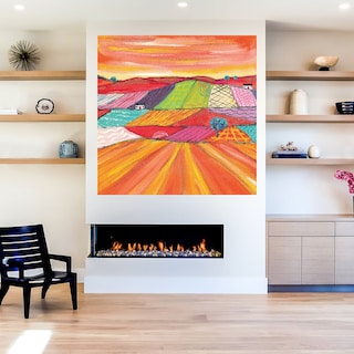 Foto 5 | Foto 5 | Cuadro Decorativo - Horizonte De Oro Y Plata I - Jake Messina - Arte Moderno - Impresión En Lienzo - Fine Art Tj