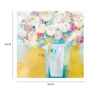 Foto 6 | Foto 6 | Cuadro Decorativo Fine Art TJ 'Flores de la Mañana' de Jill Martin 94 x 94 cm