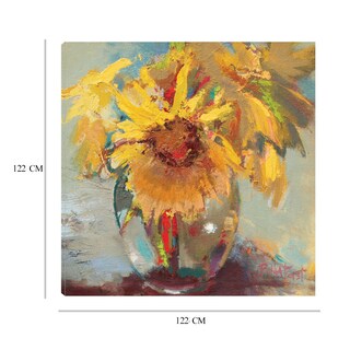 Foto 6 | Foto 6 | Cuadro Decorativo - Girasoles En Agua - Beth Forst  - Arte Moderno - Impresión En Lienzo - Fine Art Tj