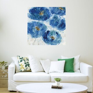 Foto 3 | Foto 3 | Cuadro Decorativo Fine Art Tj Mancha Floral Azul