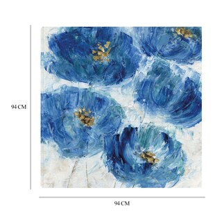 Foto 6 | Foto 6 | Cuadro Decorativo Fine Art Tj Mancha Floral Azul