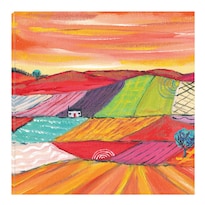 Cuadro Decorativo Fine Art Tj Gloriosos Campos de Maíz en Escocia Caroline Duncan Art Arte Moderno Impresión en Lienzo