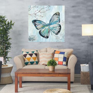 Foto 2 | Foto 2 | Cuadro Decorativo Fine Art Tj Mariposa Azul I Heather Hayes Arte Animales Impresión en Lienzo