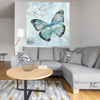 Foto 4 | Foto 4 | Cuadro Decorativo Fine Art Tj Mariposa Azul I Heather Hayes Arte Animales Impresión en Lienzo