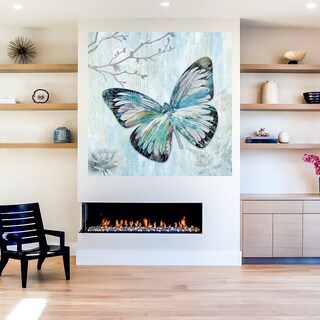 Foto 5 | Foto 5 | Cuadro Decorativo Fine Art Tj Mariposa Azul I Heather Hayes Arte Animales Impresión en Lienzo