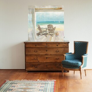 Foto 2 | Foto 2 | Cuadro Decorativo Fine Art TJ 'Mañana en la Costa' de Danhui Nai 122 x 122 cm