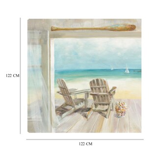 Foto 6 | Foto 6 | Cuadro Decorativo Fine Art TJ 'Mañana en la Costa' de Danhui Nai 122 x 122 cm