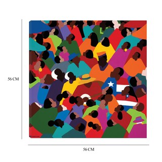 Foto 6 | Foto 6 | Cuadro Decorativo Fine Art TJ 'Juneteenth' de Synthia Saint James 56 x 56 cm