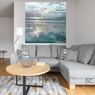 Foto 4 | Foto 4 | Cuadro Decorativo Fine Art TJ 'Mares Índigo - Studio Arts 122 x 122 cm