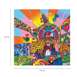 Foto 6 | Foto 6 | Cuadro Decorativo Fine Art Tj Músico Hippie