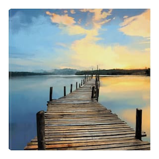 Foto 1 | Foto 1 | Cuadro Decorativo - Muelle Del Atardecer - Studio Arts - Arte Paisaje - Impresión En Lienzo - Fine Art Tj