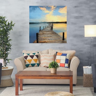 Foto 2 | Foto 2 | Cuadro Decorativo - Muelle Del Atardecer - Studio Arts - Arte Paisaje - Impresión En Lienzo - Fine Art Tj