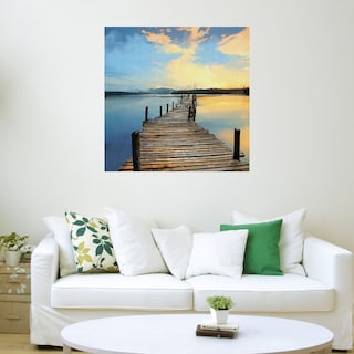 Foto 3 | Foto 3 | Cuadro Decorativo - Muelle Del Atardecer - Studio Arts - Arte Paisaje - Impresión En Lienzo - Fine Art Tj