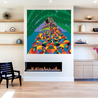 Foto 5 | Foto 5 | Cuadro Decorativo Fine Art TJ 'Jardín en la Orilla II' de Julia Purinton 56 x 56 cm