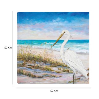 Foto 6 | Foto 6 | Cuadro Decorativo Fine Art TJ 'Garza en la Playa' de Julie Derice 122 x 122 cm