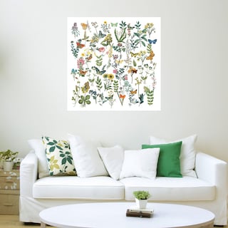 Foto 3 | Foto 3 | Cuadro Decorativo Fine Art Tj Flores y Mariposas Wild Apple Portfolio