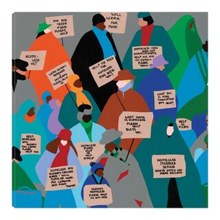 Foto 1 | Foto 1 | Cuadro Decorativo - Sin Hogar Dos - Synthia Saint James  - Arte Moderno - Impresión En Lienzo - Fine Art Tj