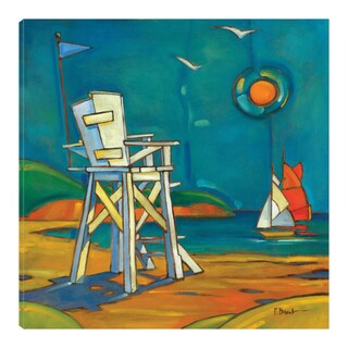 Foto 1 | Foto 1 | Cuadro Decorativo - Silla De Salvavidas De Portofino - Paul Brent - Arte Costa - Impresión En Lienzo - Fine Art Tj