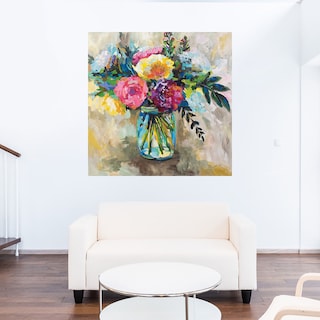 Foto 5 | Foto 5 | Cuadro Decorativo Fine Art Tj Ramo en Jarrón Jeanette Vertentes Arte Floral Impresión en Lienzo
