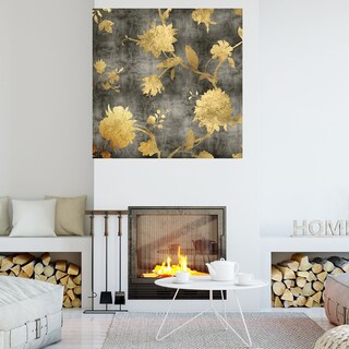 Foto 4 | Foto 4 | Cuadro Decorativo - Silueta Dorada I - Erin Lange - Arte Floral - Impresión En Lienzo - Fine Art Tj