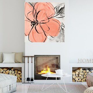 Foto 4 | Foto 4 | Cuadro Decorativo Fine Art Tj Rosa Café II Lanie Loreth Arte Floral Impresión en Lienzo