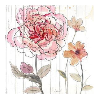 Foto 1 | Foto 1 | Cuadro Decorativo Fine Art Tj Rojo en Acuarela I Heather Hayes Arte Floral Impresión en Lienzo