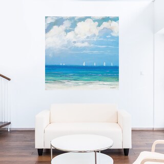 Foto 5 | Foto 5 | Cuadro Decorativo - Palmas Verdeazuladas Ii - Heather Hayes - Arte Costa - Impresión En Lienzo - Fine Art Tj