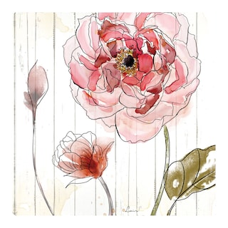 Foto 1 | Foto 1 | Cuadro Decorativo Fine Art Tj Rojo en Acuarela II Heather Hayes Arte Floral Impresión en Lienzo