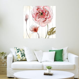 Foto 3 | Foto 3 | Cuadro Decorativo Fine Art Tj Rojo en Acuarela II Heather Hayes Arte Floral Impresión en Lienzo