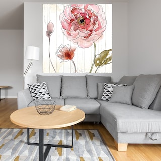 Foto 4 | Foto 4 | Cuadro Decorativo Fine Art Tj Rojo en Acuarela II Heather Hayes Arte Floral Impresión en Lienzo