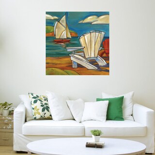 Foto 3 | Foto 3 | Cuadro Decorativo - Silla De Playa De Portofino - Paul Brent - Arte Costa - Impresión En Lienzo - Fine Art Tj