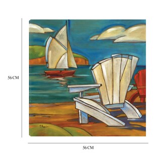 Foto 6 | Foto 6 | Cuadro Decorativo - Silla De Playa De Portofino - Paul Brent - Arte Costa - Impresión En Lienzo - Fine Art Tj