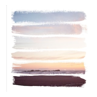 Foto 1 | Foto 1 | Cuadro Decorativo Fine Art Tj Rayas de Atardecer III Laura Marshall Arte Abstracto Impresión en Lienzo