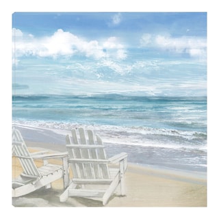 Foto 1 | Foto 1 | Cuadro Decorativo - Sillas De Playa De La Mañana - Heather Hayes - Arte Paisaje - Impresión En Lienzo - Fine Art Tj