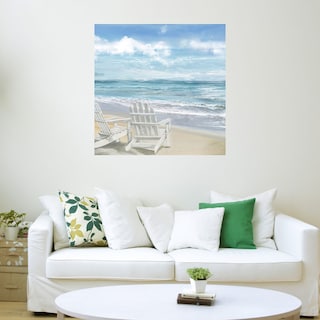 Foto 3 | Foto 3 | Cuadro Decorativo - Sillas De Playa De La Mañana - Heather Hayes - Arte Paisaje - Impresión En Lienzo - Fine Art Tj