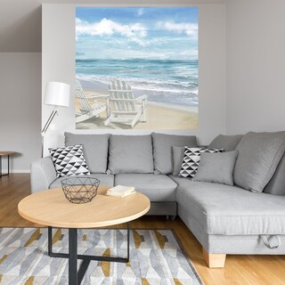 Foto 4 | Foto 4 | Cuadro Decorativo - Sillas De Playa De La Mañana - Heather Hayes - Arte Paisaje - Impresión En Lienzo - Fine Art Tj