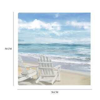 Foto 6 | Foto 6 | Cuadro Decorativo - Sillas De Playa De La Mañana - Heather Hayes - Arte Paisaje - Impresión En Lienzo - Fine Art Tj